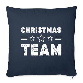 Christmas Team - Sofa pillowcase 17,3'' x 17,3'' (45 x 45 cm) - navy - Front