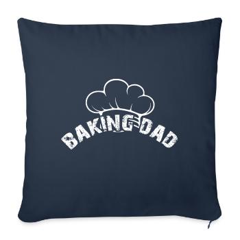 Der backende Papa - Papa backt Brot - Sofakissenbezug 45 x 45 cm - Navy - Vorne
