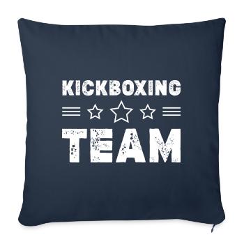 Kickboxing Team - Sofa pillowcase 17,3'' x 17,3'' (45 x 45 cm) - navy - Front