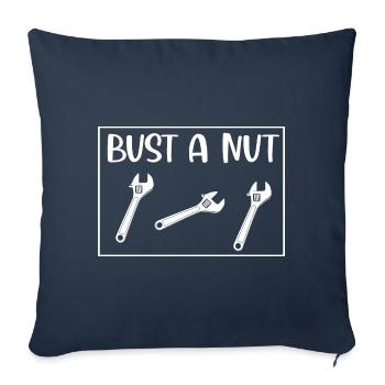 Bust a Nut Artisan - Sofa pillowcase 17,3'' x 17,3'' (45 x 45 cm) - navy - Front