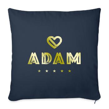 Adam Herz - Sofa pillowcase 17,3'' x 17,3'' (45 x 45 cm) - navy - Front