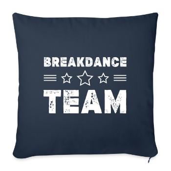 Équipe de breakdance - Housse de coussin décorative 45 x 45 cm - bleu marine - Devant