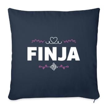 Jennifer - Sofa pillowcase 17,3'' x 17,3'' (45 x 45 cm) - navy - Front