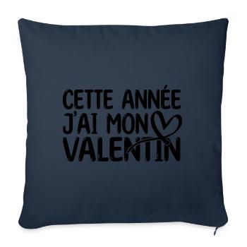 Copain Magnifique Humour Couple mon copain d'amour - Housse de coussin décorative 45 x 45 cm - bleu marine - Devant