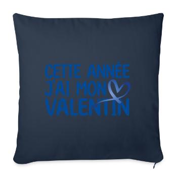 Copain Magnifique Humour Couple mon copain amour ! - Housse de coussin décorative 45 x 45 cm - bleu marine - Devant