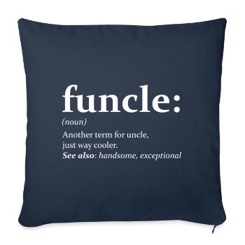 Funny Uncle Quote - Sofa pillowcase 17,3'' x 17,3'' (45 x 45 cm) - navy - Front