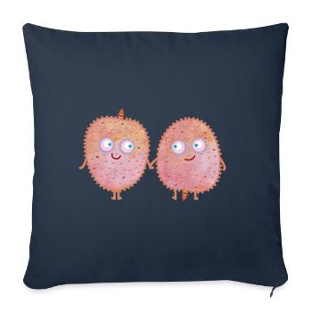 Lychee Love - Sofa pillowcase 17,3'' x 17,3'' (45 x 45 cm) - navy - Front