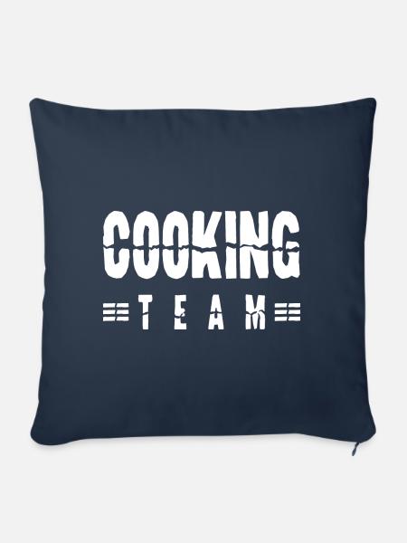 Cooking Team - Sofakissenbezug 45 x 45 cm - Navy