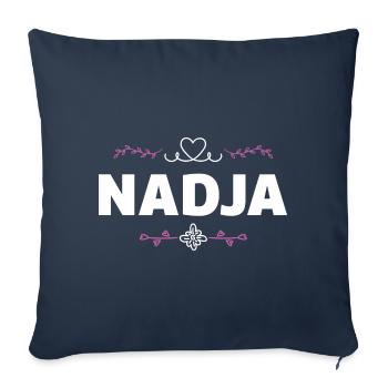 Nadja - Sofa pillowcase 17,3'' x 17,3'' (45 x 45 cm) - navy - Front