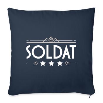 Soldat Beruf - Sofakissenbezug 45 x 45 cm - Navy - Vorne