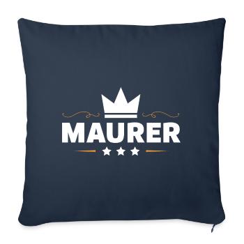 Maurer Beruf - Sofakissenbezug 45 x 45 cm - Navy - Vorne