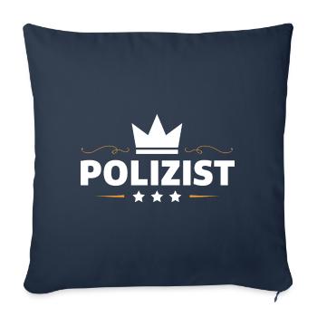 Polizist Beruf - Sofakissenbezug 45 x 45 cm - Navy - Vorne