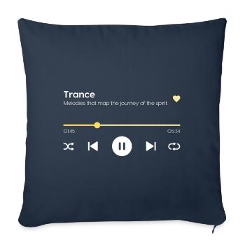 Trance - Sofa pillowcase 17,3'' x 17,3'' (45 x 45 cm) - navy - Front