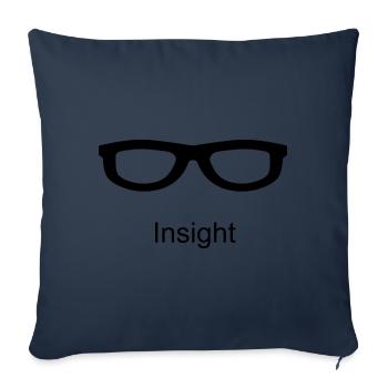INSIGHT Durchblick - Sofakissenbezug 45 x 45 cm - Navy - Vorne