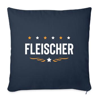 Fleischer Beruf - Sofakissenbezug 45 x 45 cm - Navy - Vorne