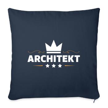 Architekt Beruf - Sofakissenbezug 45 x 45 cm - Navy - Vorne