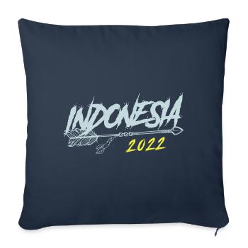 Indonesia 2022 - Sofakissenbezug 45 x 45 cm - Navy - Vorne