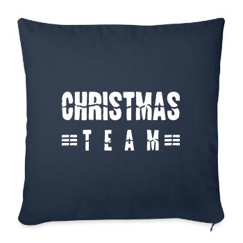 Christmas Team - Sofa pillowcase 17,3'' x 17,3'' (45 x 45 cm) - navy - Front