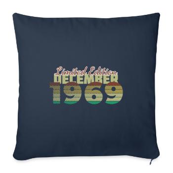 Édition limitée 55e anniversaire (SCR) 12/1969 - Housse de coussin décorative 45 x 45 cm - bleu marine - Devant