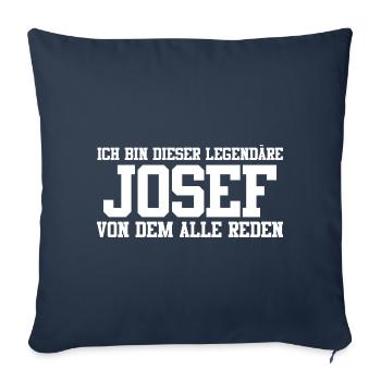 Josef Name Design - Sofakissenbezug 45 x 45 cm - Navy - Vorne