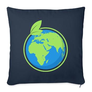 Geschenk für Umweltschützer Schüler Demo Erde - Sofakissenbezug 45 x 45 cm - Navy - Vorne