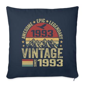 Jahrgang 1993 Geburtstagsgeschenk 1993 - Jahrgang 1993 - Sofakissenbezug 45 x 45 cm - Navy - Vorne