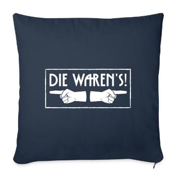Die waren's - Sofakissenbezug 45 x 45 cm - Navy - Vorne
