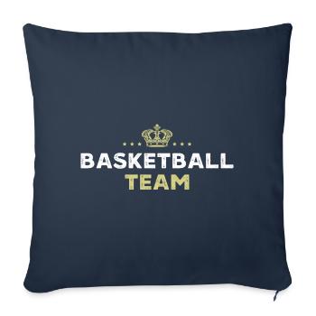 Équipe de basket-ball - Housse de coussin décorative 45 x 45 cm - bleu marine - Devant