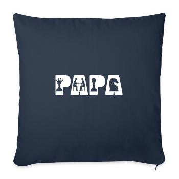 Papa Chess Gaming Gambit - Sofa pillowcase 17,3'' x 17,3'' (45 x 45 cm) - navy - Front