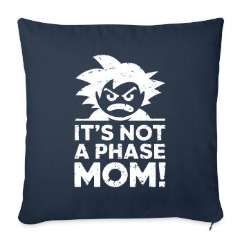 Ce n’est pas une phase maman ! Emo Goth Alternative - Housse de coussin décorative 45 x 45 cm - bleu marine - Devant