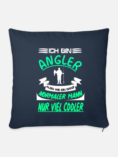 Ich Bin Angler! Angler shirt! - Sofakissenbezug 45 x 45 cm - Navy