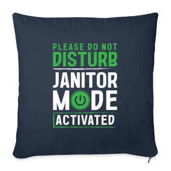 Artisans Commande & Propreté Ordures - Housse de coussin décorative 45 x 45 cm - bleu marine - Devant