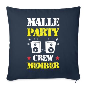 Équipage de Malle Party - Housse de coussin décorative 45 x 45 cm - bleu marine - Devant