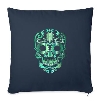 Skull - Sofa pillowcase 17,3'' x 17,3'' (45 x 45 cm) - navy - Front