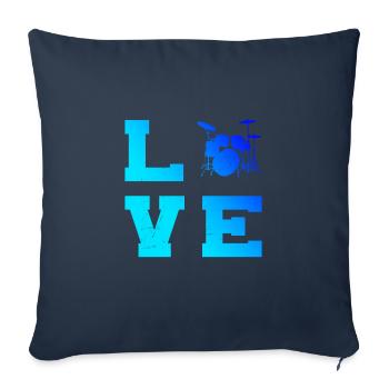 Men's Drumming Drummer Women - Sofa pillowcase 17,3'' x 17,3'' (45 x 45 cm) - navy - Front