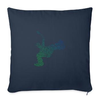 Women Men Bboy Hip Hop Breakdance Bgirl - Sofa pillowcase 17,3'' x 17,3'' (45 x 45 cm) - navy - Front