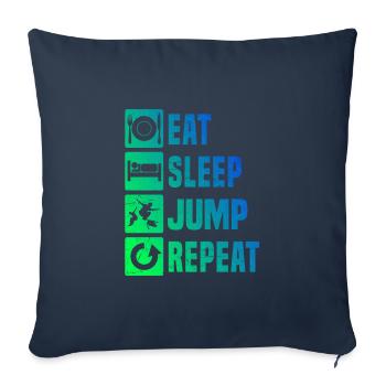 Men's Free Runner Parcours Parkour Free Running - Sofa pillowcase 17,3'' x 17,3'' (45 x 45 cm) - navy - Front