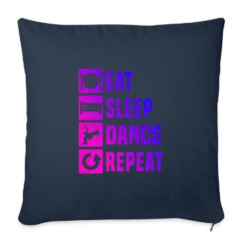 Hiphop Bgirl Bboy Men's Breakdance Break Dance - Sofa pillowcase 17,3'' x 17,3'' (45 x 45 cm) - navy - Front