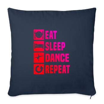 Bboy Women’s Breakdance Hip Hop Break Dance - Housse de coussin décorative 45 x 45 cm - bleu marine - Devant