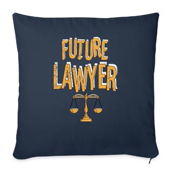 Avocat Avocat Law Judge Law Gift 29 - Housse de coussin décorative 45 x 45 cm - bleu marine - Devant