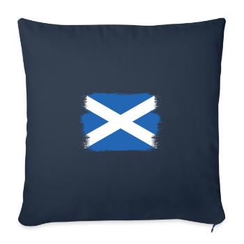 Schottland Flagge Schottische Fahne Alba GB UK - Sofakissenbezug 45 x 45 cm - Navy - Vorne