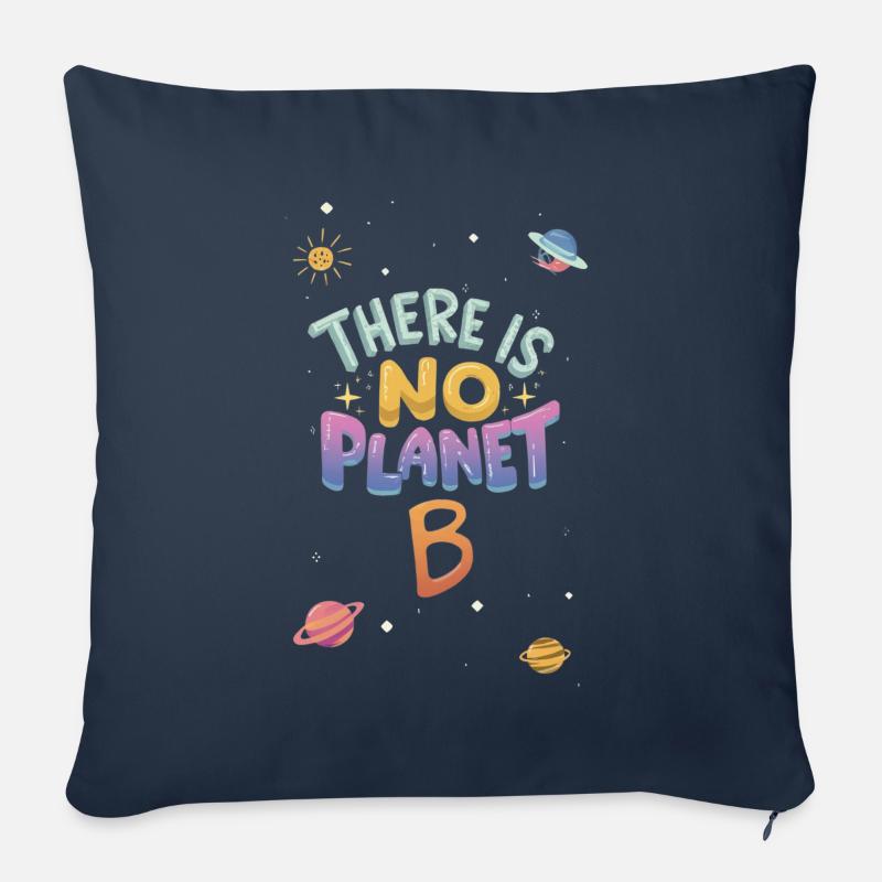 Kein Planet B Kosmisch - Sofakissenbezug 45 x 45 cm - Navy