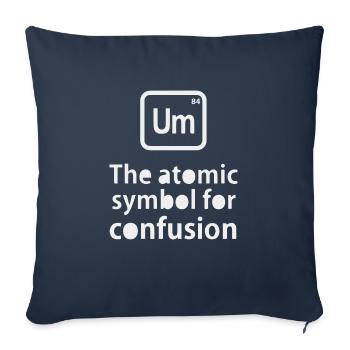 CONFUSION PÉRIODIQUE - Housse de coussin décorative 45 x 45 cm - bleu marine - Devant