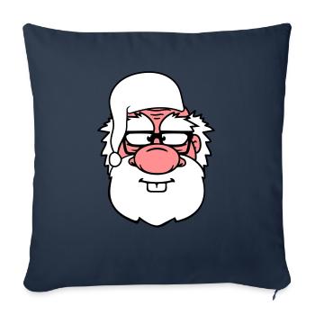 face head grandpa old grandfather pajamas coat - Sofa pillowcase 17,3'' x 17,3'' (45 x 45 cm) - navy - Front
