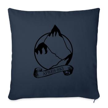 Apres Ski - Housse de coussin décorative 45 x 45 cm - bleu marine - Devant