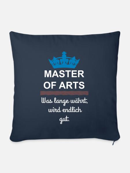 Master Studium - Sofakissenbezug 45 x 45 cm - Navy