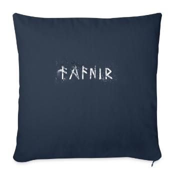 Cadeau Fafnir Mythologie viking nordique - Housse de coussin décorative 45 x 45 cm - bleu marine - Devant