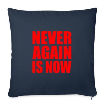 Never again is now - Sofakissenbezug 45 x 45 cm - Navy - Vorne