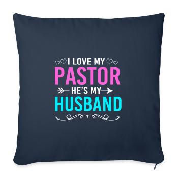 Pastor - Sofa pillowcase 17,3'' x 17,3'' (45 x 45 cm) - navy - Front