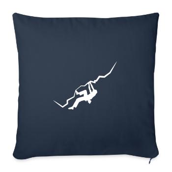 Vintage Bouldern Boulderer Klettern Kletterer - Sofakissenbezug 45 x 45 cm - Navy - Vorne